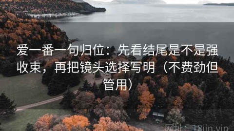 爱一番一句归位：先看结尾是不是强收束，再把镜头选择写明（不费劲但管用）