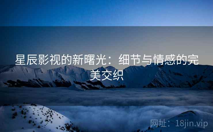 星辰影视的新曙光：细节与情感的完美交织