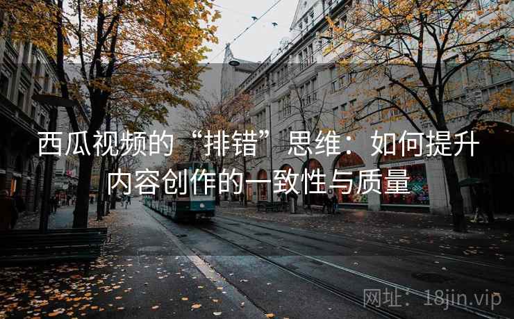 西瓜视频的“排错”思维：如何提升内容创作的一致性与质量